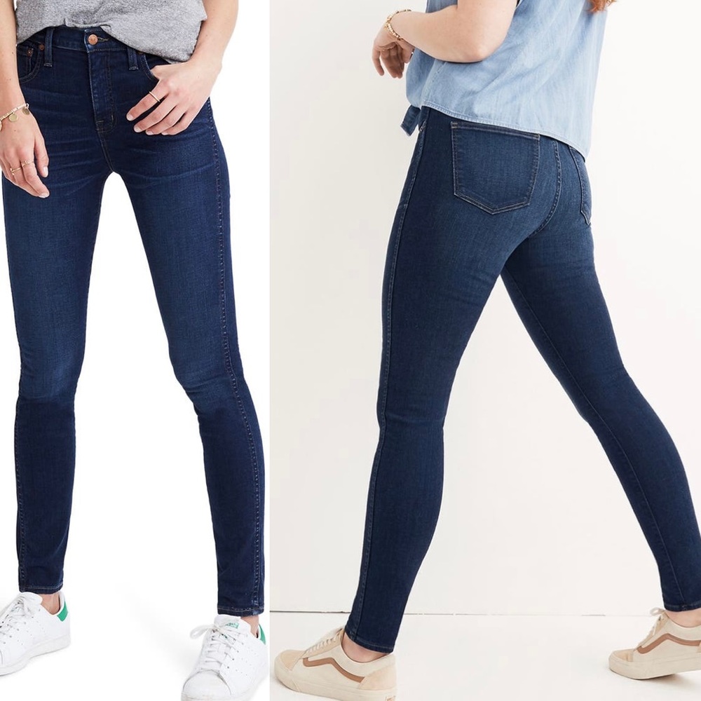 Madewell 10” High-Rise Skinny Haze Wash Size 27